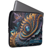 Dragon Eye Modern Abstrakt Geometric Fraktal Name Laptopschutzhülle (Vorne Rechts)