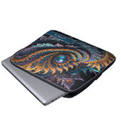 Dragon Eye Modern Abstrakt Geometric Fraktal Name Laptopschutzhülle (Vorne Knopf)