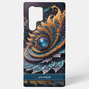 Dragon Eye Modern Abstrakt Geometric Fraktal Name Samsung Galaxy Hülle