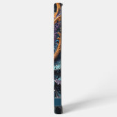 Dragon Eye Modern Abstrakt Geometric Fraktal Name Samsung Galaxy Hülle (Linke Seite)