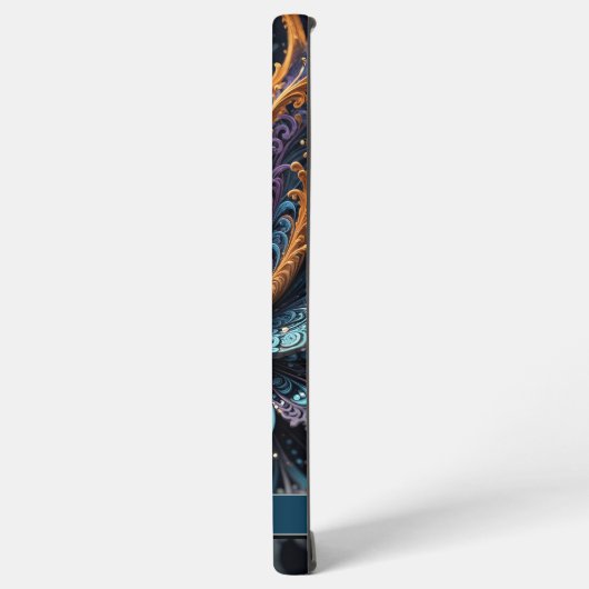 Dragon Eye Modern Abstrakt Geometric Fraktal Name Samsung Galaxy Hülle (Linke Seite)