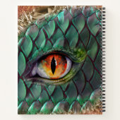 Dragon Eye Mythische Fantasie Notizblock (Rückseite)