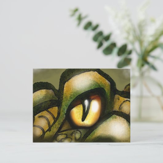 Dragon Eye Postkarte (Stehend Vorderseite)