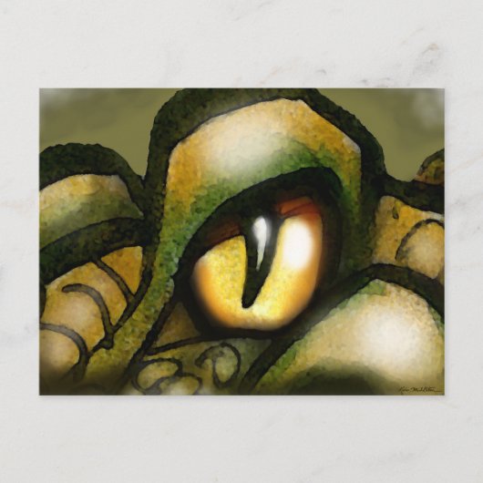 Dragon Eye Postkarte (Vorderseite)