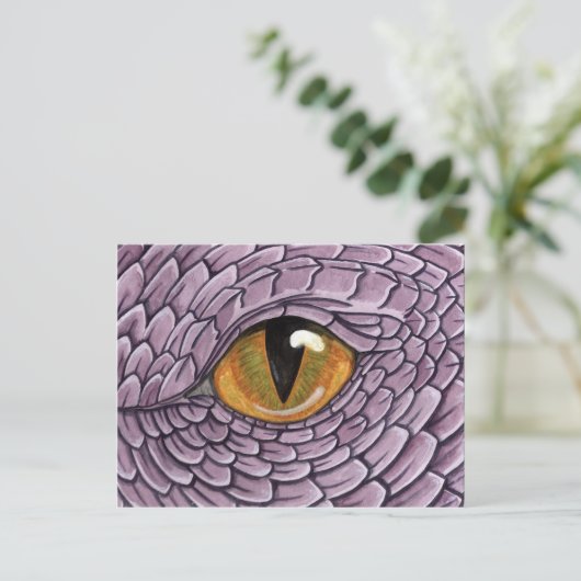 Dragon Eye Postkarte (Stehend Vorderseite)