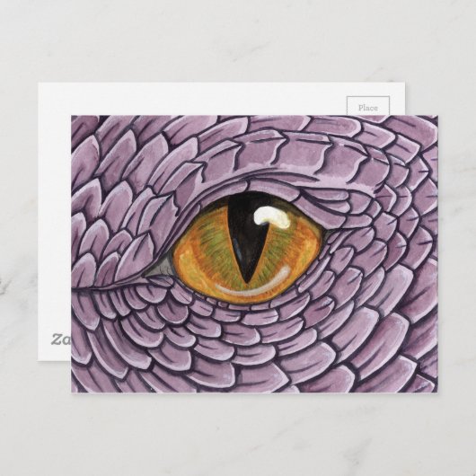 Dragon Eye Postkarte (Vorne/Hinten)