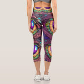Dragon Eyes3 Capri Leggings (Rückseite)