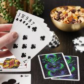 Dragon face Classic Playing Card Spielkarten (In Situ)