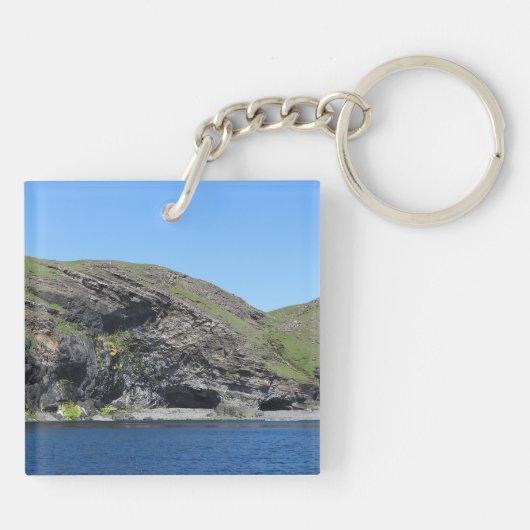 Dragon Face Rock Cliffs Skye Schlüsselanhänger (Rückseite)