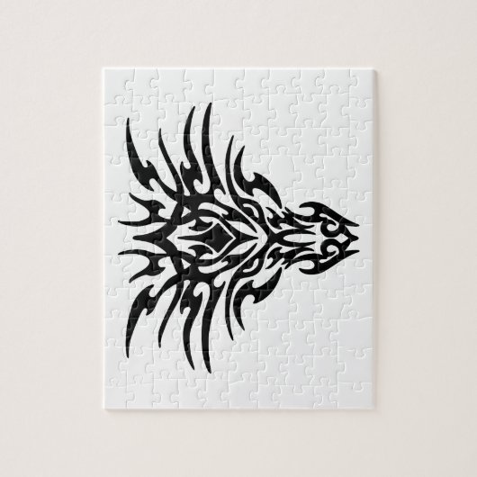 Dragon Face Tattoo Puzzle (Vertikal)
