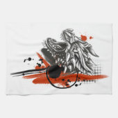 Dragon Face Trash Polka Geschirrtuch (Horizontal)
