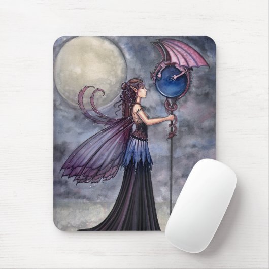 Dragon Fairy Mousepad von Molly Harrison (Mit Mouse)