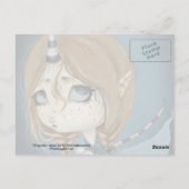 Dragon Fairy Postcard blau Postkarte (Rückseite)