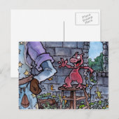 Dragon Familiar Postkarte (Vorne/Hinten)