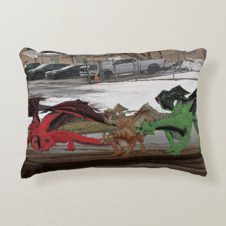 Dragon Family Accent Pillow Dekokissen