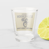 Dragon Family Logo  Schnapsglas (Rückseite)