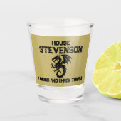 Dragon Family Logo  Schnapsglas (Vorderseite)