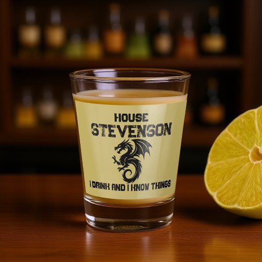 Dragon Family Logo  Schnapsglas