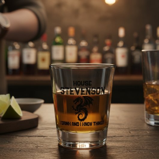 Dragon Family Logo  Schnapsglas