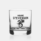 Dragon Family Logo  Whiskyglas (Vorderseite)