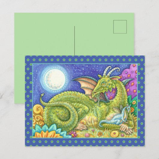 DRAGON FAMILY NÄCHSTE GENERATION, WIMSISCHE FANTAS POSTKARTE (Vorne/Hinten)