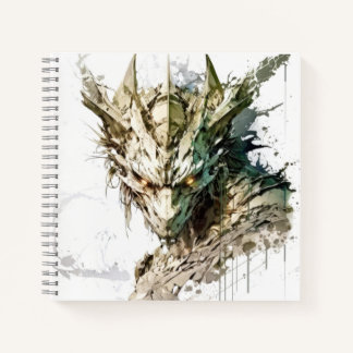 Dragon Fantasy Animal Painting Wildlife Outdoor Notizblock