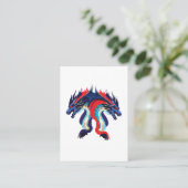 Dragon Fantasy Art Dragon Visitenkarte (Stehend Vorderseite)