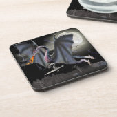 Dragon Fantasy Art Getränkeuntersetzer (Linke Seite)