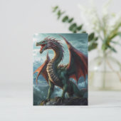 Dragon Fantasy Art Postcard Postkarte (Stehend Vorderseite)