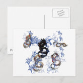 Dragon Fantasy Art Postkarte (Vorne/Hinten)