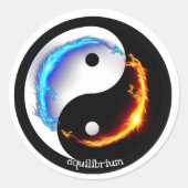 Dragon fantasy art runder aufkleber (Vorderseite)