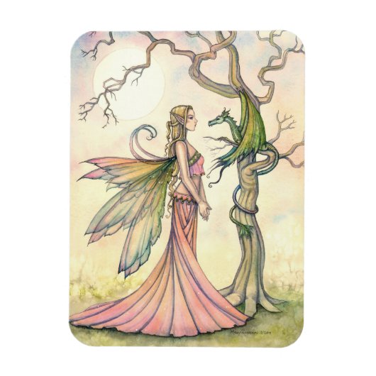 Dragon Fantasy Art von Molly Harrison Magnet (Vertikal)