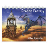 Dragon Fantasy Art Wählen Sie ein Jahr Kalender (Titelbild)