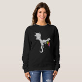 Dragon Fantasy Asian Animal Fire Dragon Sweatshirt (Vorne ganz)