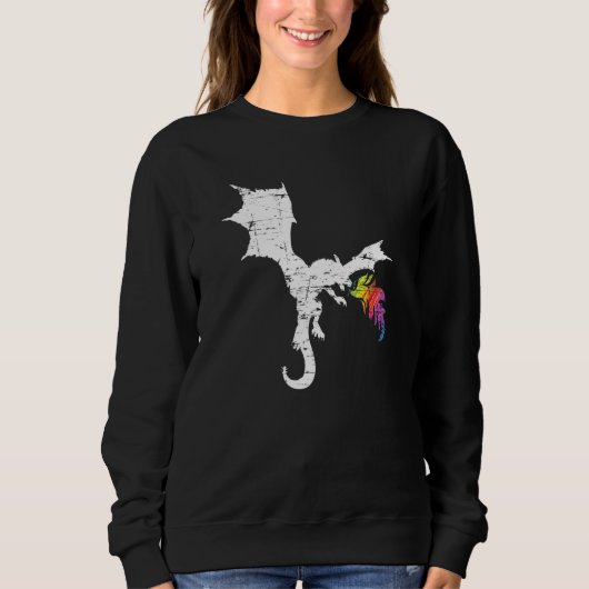 Dragon Fantasy Asian Animal Fire Dragon Sweatshirt (Vorderseite)