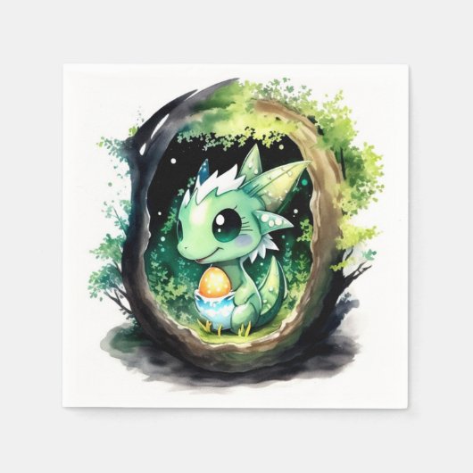 Dragon Fantasy Baby Dusche Serviette (Vorderseite)