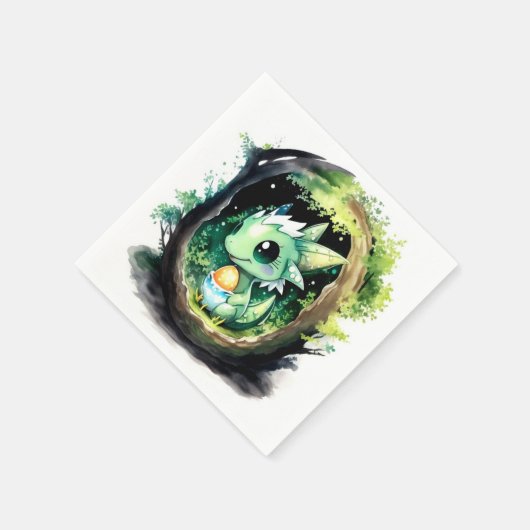 Dragon Fantasy Baby Dusche Serviette (Ecke)