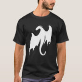 Dragon Fantasy Book Nerd Geek Dragons Silhouette T-Shirt (Vorderseite)
