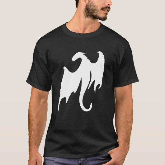 Dragon Fantasy Book Nerd Geek Dragons Silhouette T-Shirt (Vorderseite)