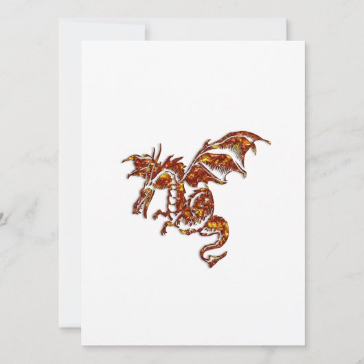 Dragon Fantasy Bridal Dusche Einladung (Rückseite)