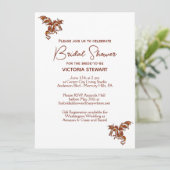 Dragon Fantasy Bridal Dusche Einladung (Stehend Vorderseite)