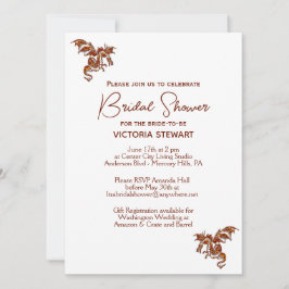 Dragon Fantasy Bridal Dusche Einladung