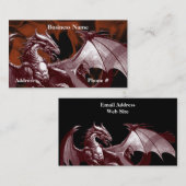 Dragon Fantasy Business Cards Visitenkarte (Vorne/Hinten)