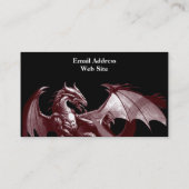 Dragon Fantasy Business Cards Visitenkarte (Rückseite)