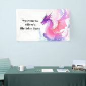 Dragon Fantasy Kindergeburtstag Banner (Messeveranstaltung)