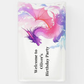 Dragon Fantasy Kindergeburtstag Banner (Vertikal)