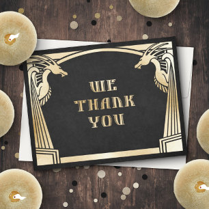 Dragon Fantasy Modern Deko Wedding Dankeskarte