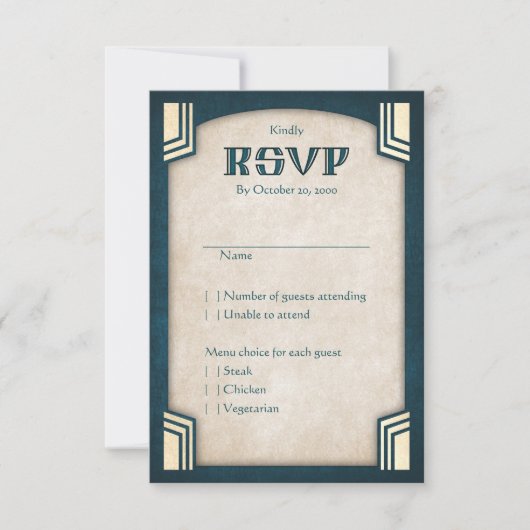Dragon Fantasy Modern Deko Wedding RSVP Karte (Vorderseite)
