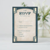 Dragon Fantasy Modern Deko Wedding RSVP Karte (Stehend Vorderseite)