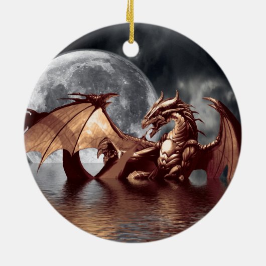 Dragon Fantasy Tree Ornament (Hinten)